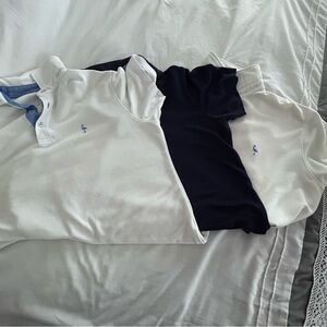 TailorByrd Mens White and Navy Polo Shirts - lot of 3